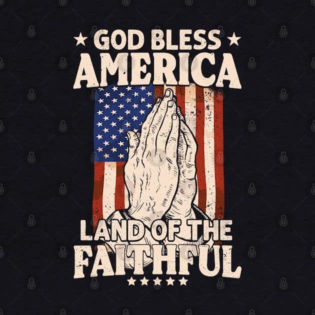 God Bless America Jesus American Flag Patriot Christian by Toeffishirts